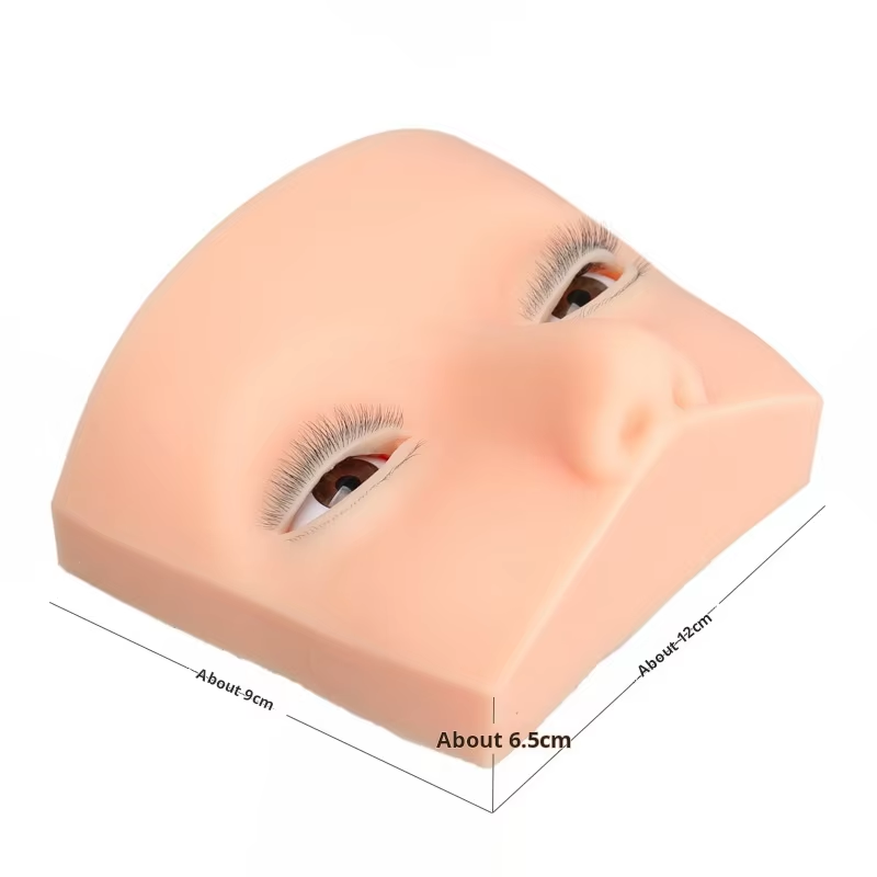 Eyelash Extension Open Eye - Kepala Manekin 4 Lapis untuk Ekstensi