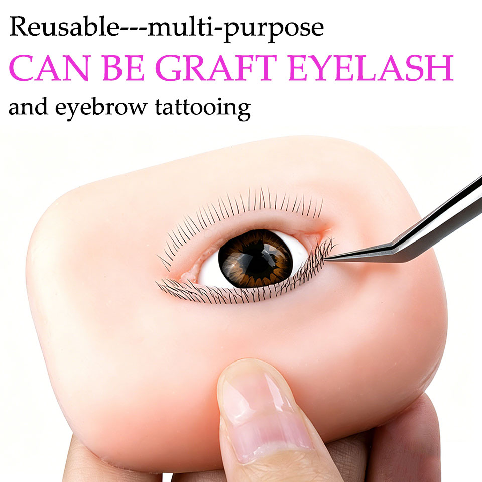 Kepala Manekin Latihan Akademi - Eyelash Extension Open Eye ulasan dan harga