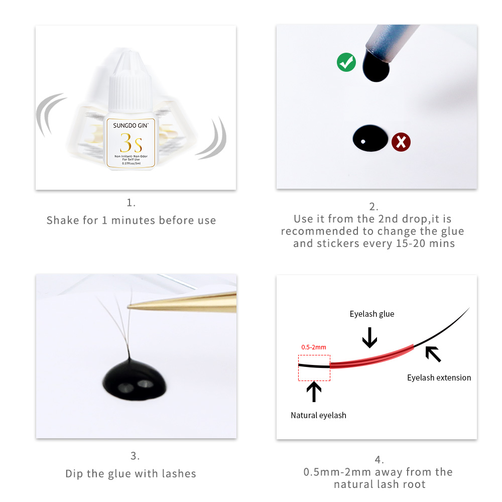 Lem Ekstensi Bulu Mata 3S Cepa - Eyelash Extension Open Eye ulasan dan harga
