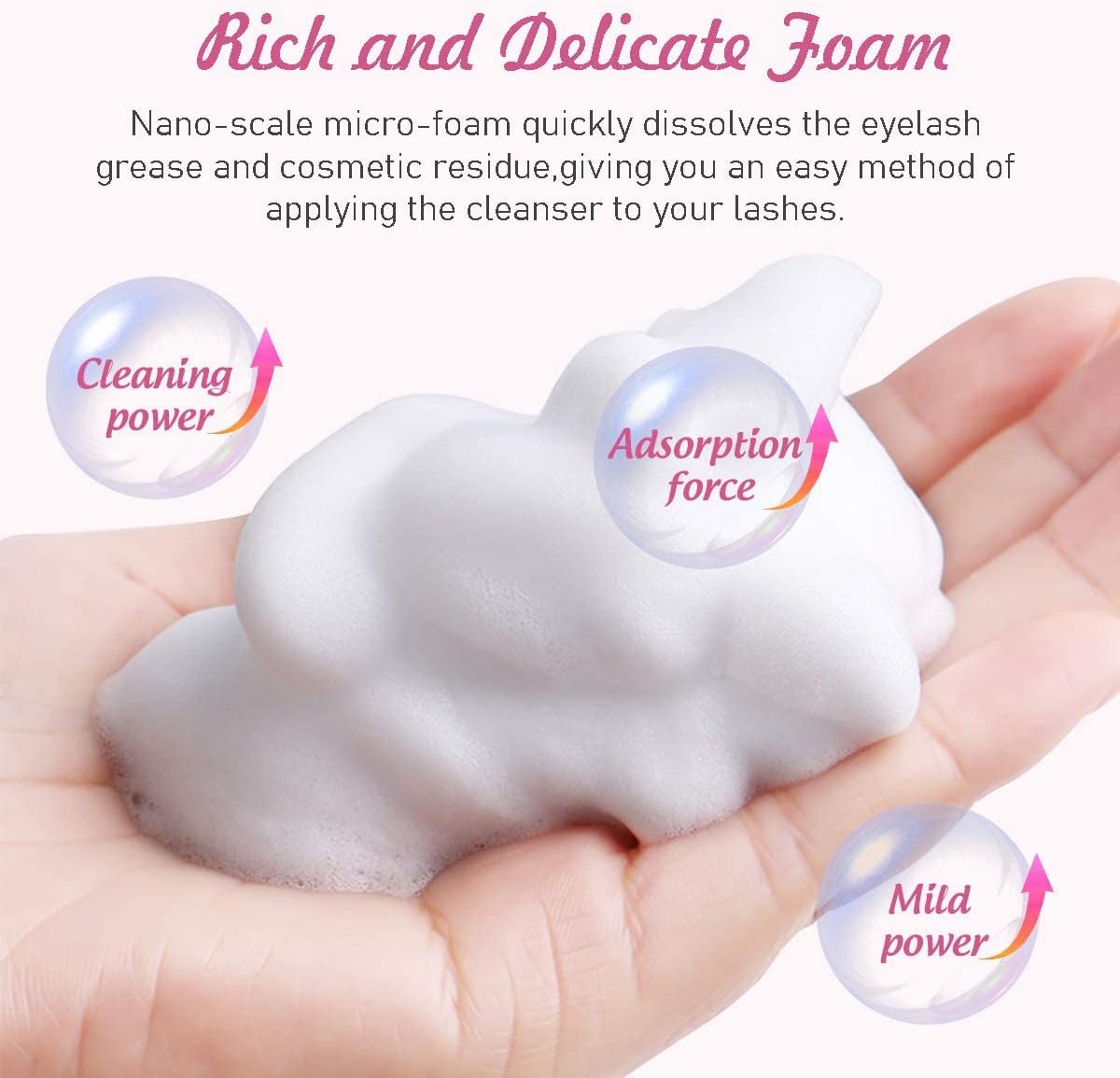 Kit sampo pembersih ekstensi b - Eyelash Extension Foam Cleanser ulasan dan harga