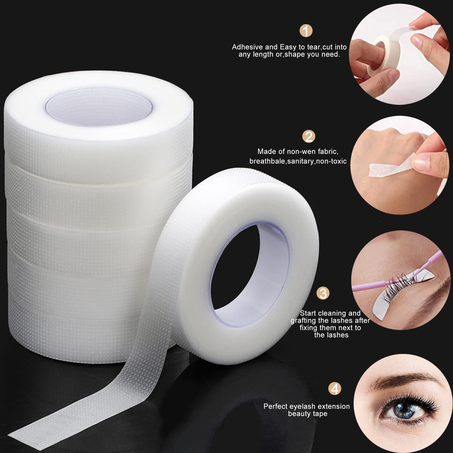 Pita bulu mata transparan, pit - Eyelash Extension Gel Remover ulasan dan harga