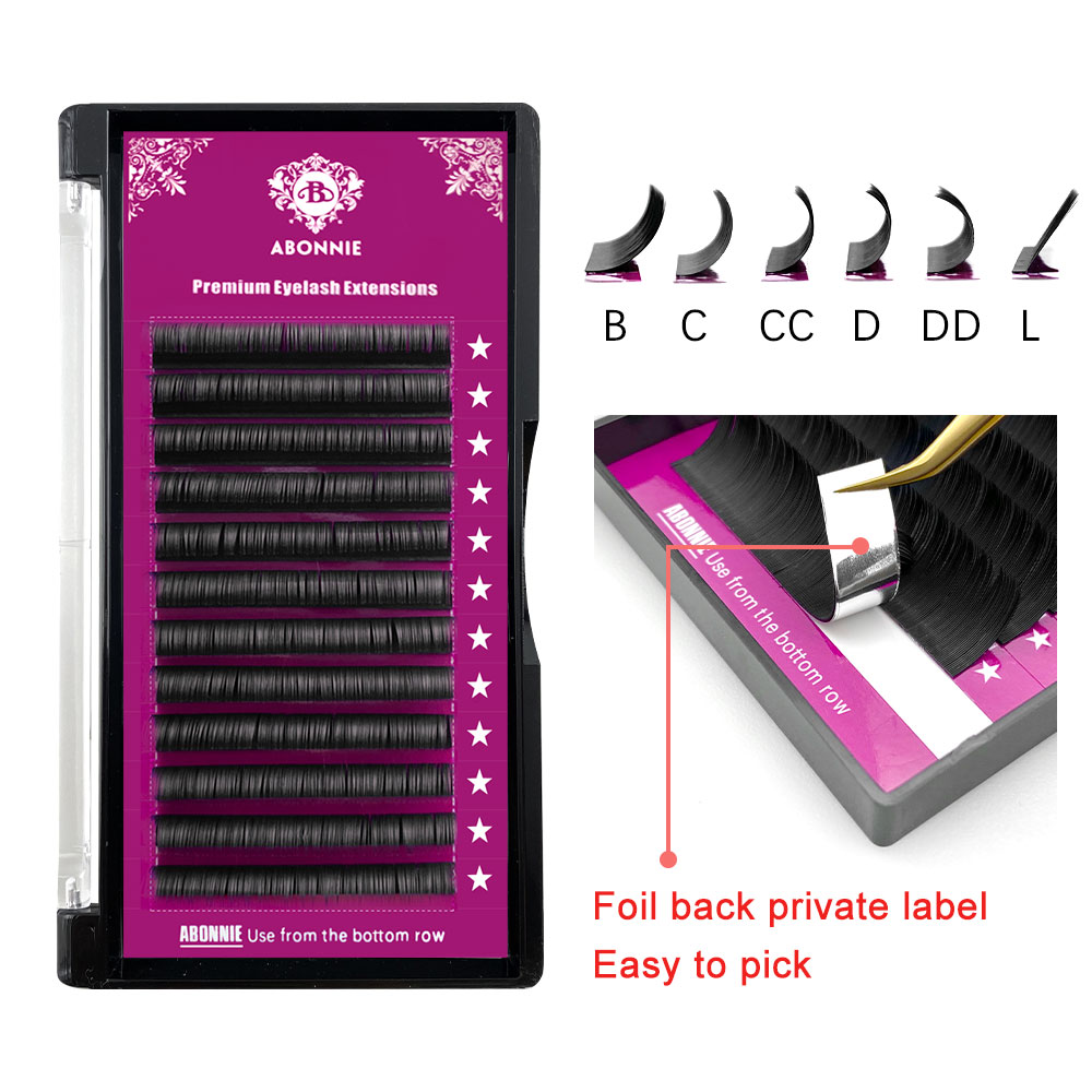 Abonnie B Curl 8-15mm bulu mat - Eyelash Extension Natural Classic ulasan dan harga