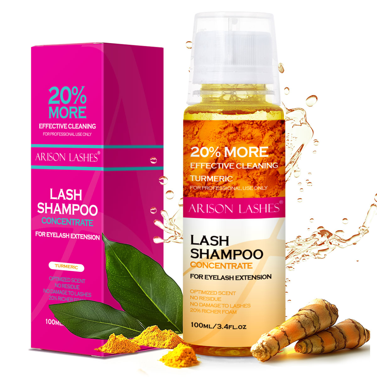 ARISON 100ml Konsentrat Sampo  - Eyelash Extension Foam Cleanser ulasan dan harga