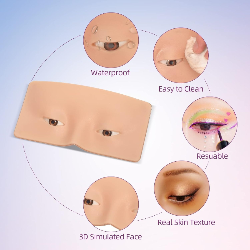 Papan Latihan Rias Wajah Silik - Eyelash Extension Open Eye ulasan dan harga